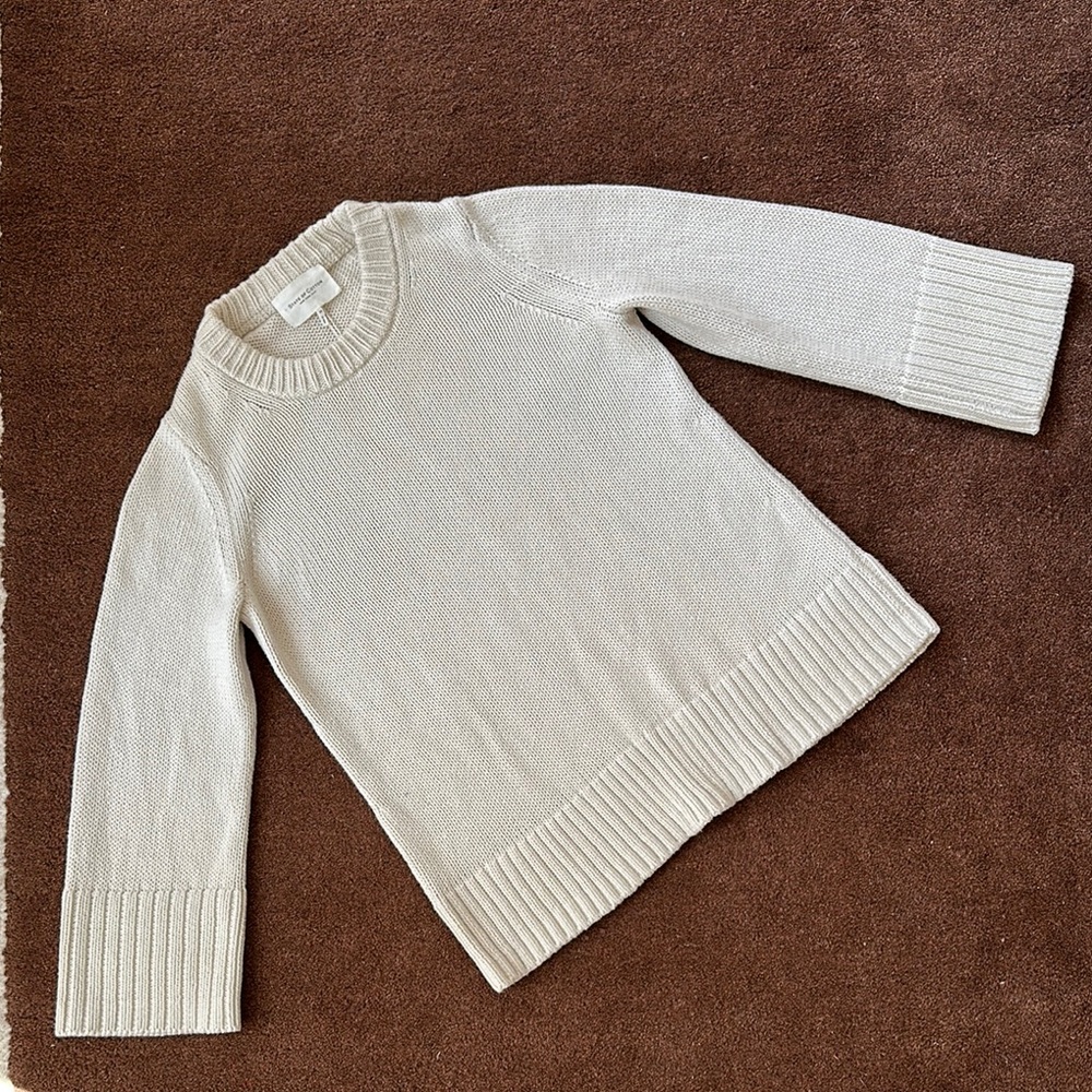 State of Cotton Cream Kittery Sweater size M